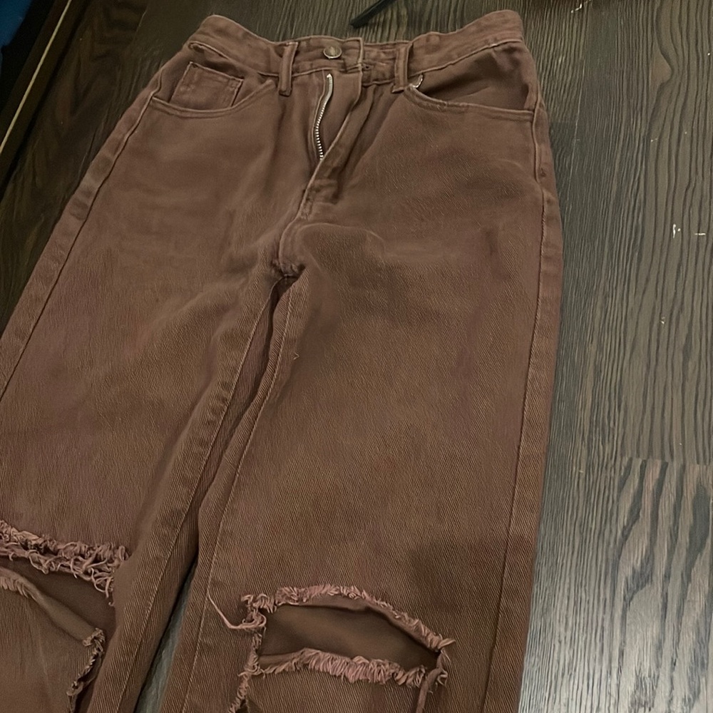shein brown jeans